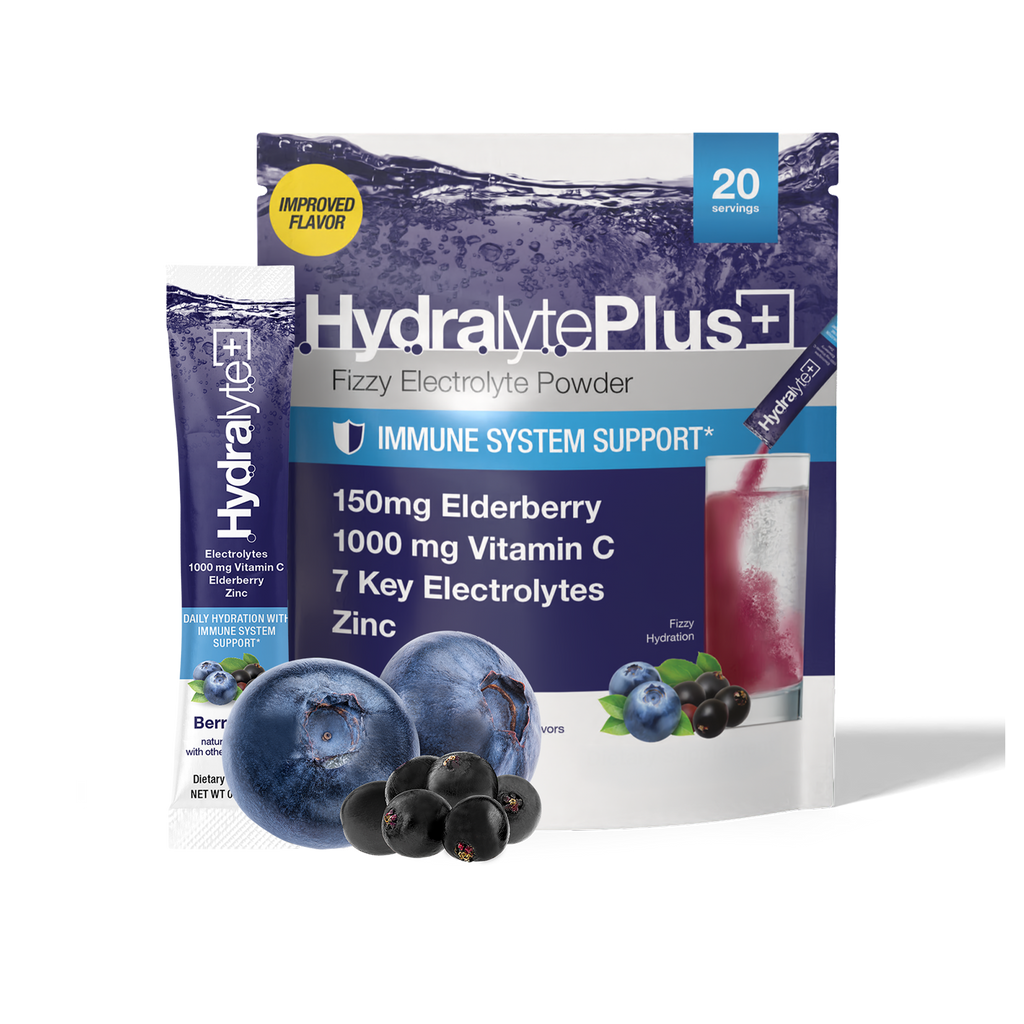 Plus Immune System Support with Elderberry - Lightly Sparkling (8 oz)